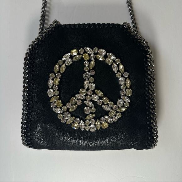 Stella McCartney Tiny Falabella Peace Bag Vegan Suede Shoulder / Hand Bag - Picture 4 of 16